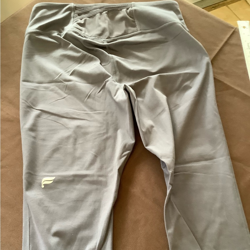 Fabletics Light Gray High-Waist Active Leggings - image 1